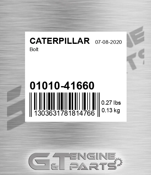 01010-41660 Bolt for CATERPILLAR