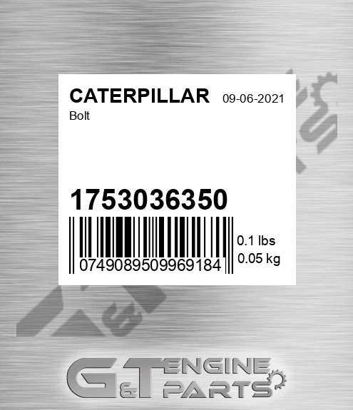 1753036350 Bolt for CATERPILLAR