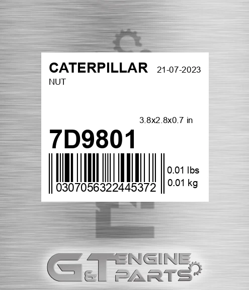7D9801 Nut
