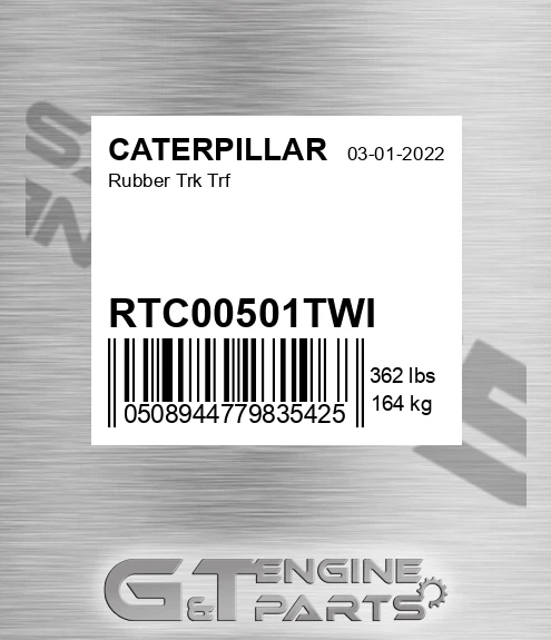 RTC00501TWI Rubber Trk Trf