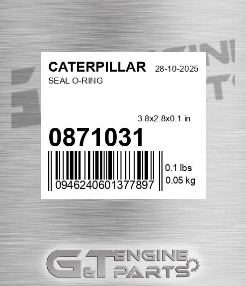 087-1031 Seal O-ring for CATERPILLAR