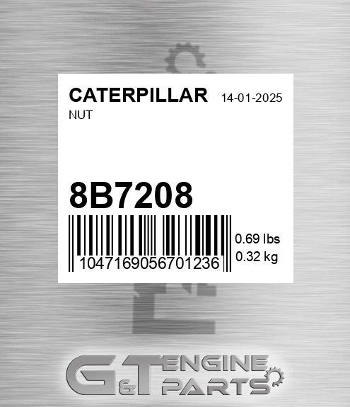8B-7208 Nut