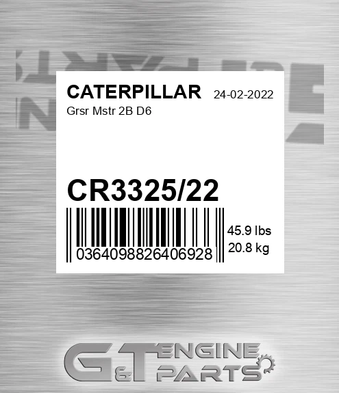 CR332522 Grsr Mstr 2b D6 for CATERPILLAR