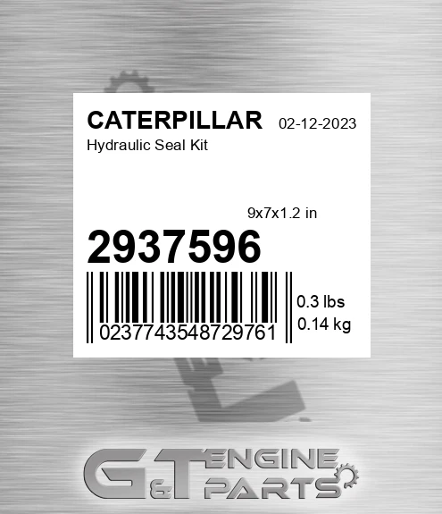 2937596 Hydraulic Seal Kit