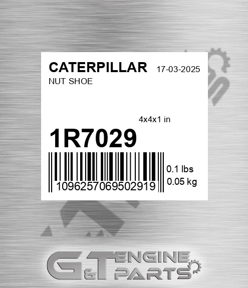 1R7029 Nut Shoe