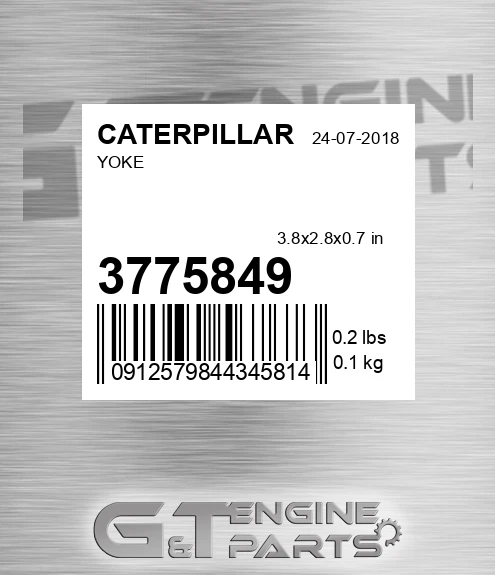 377-5849 Yoke for CATERPILLAR