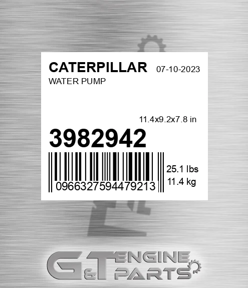 398-2942 Water Pump