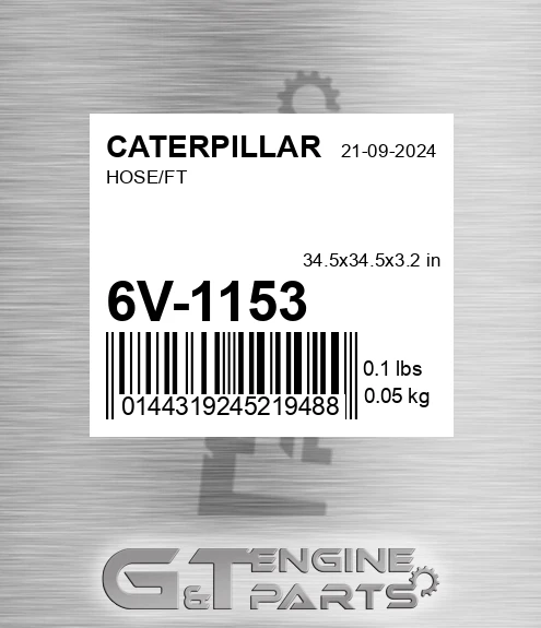 6V-1153 Hose/ft