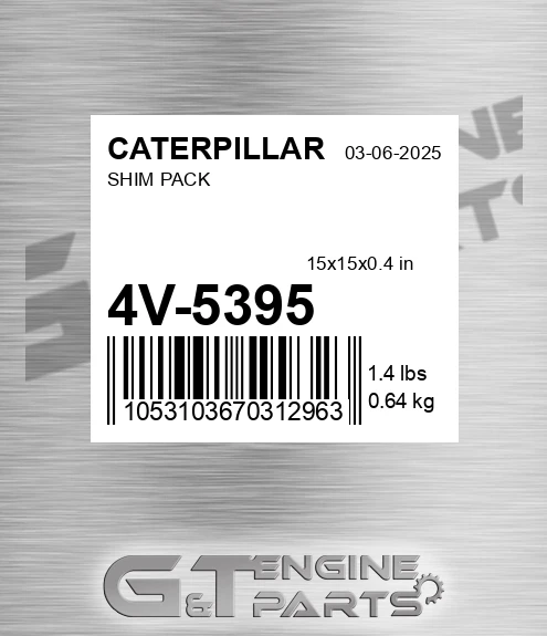 4V-5395 Shim Pack for CATERPILLAR