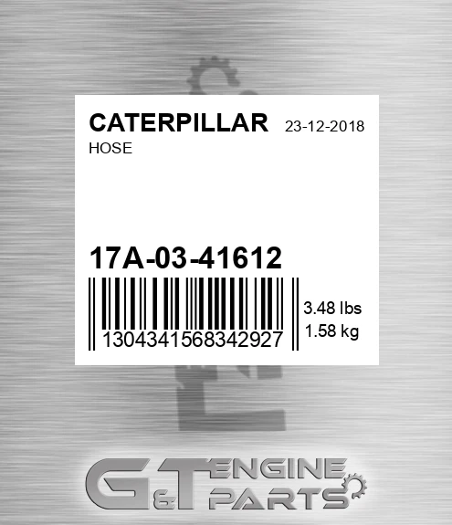 17A-03-41612 Hose for CATERPILLAR