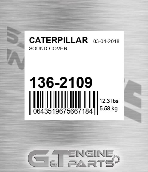 136-2109 Sound Cover for CATERPILLAR
