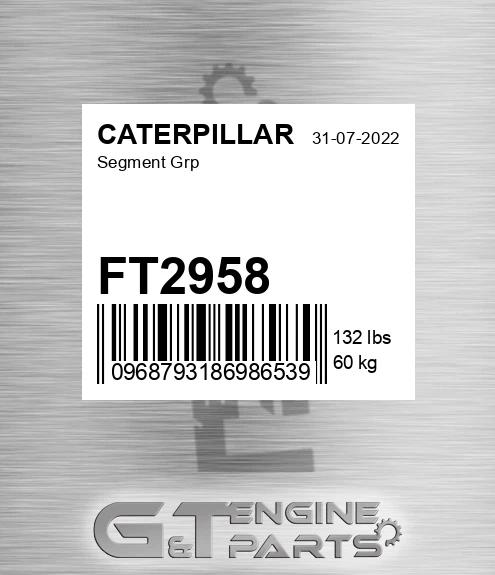 FT2958 CATERPILLAR Segment Grp