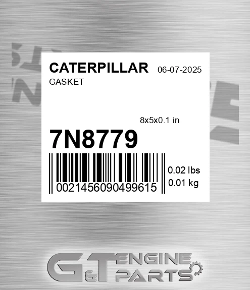 7N-8779 Gasket for CATERPILLAR