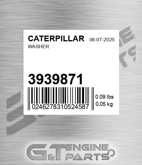 393-9871 Washer for CATERPILLAR