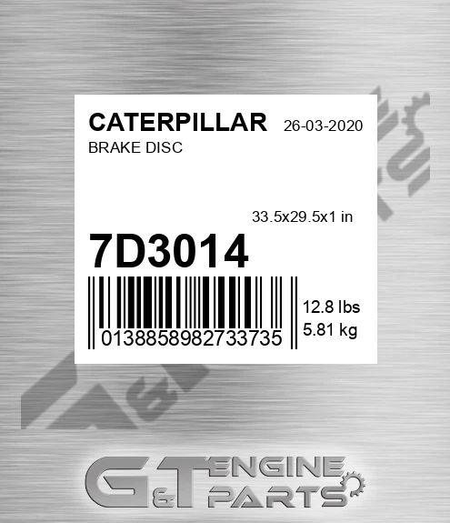 7D-3014 Brake Disc