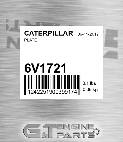 6V1721 Plate for CATERPILLAR