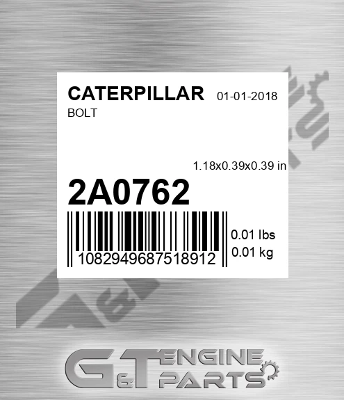2A0762 CATERPILLAR Bolt