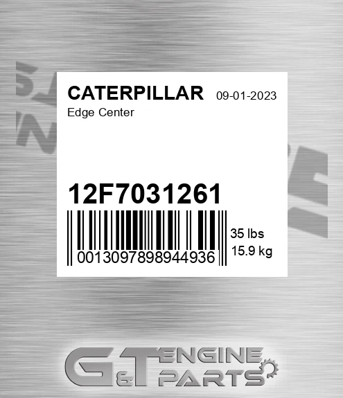 12F7031261 Edge Center for CATERPILLAR
