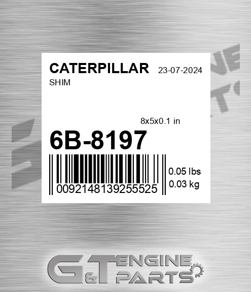 6B-8197 Shim