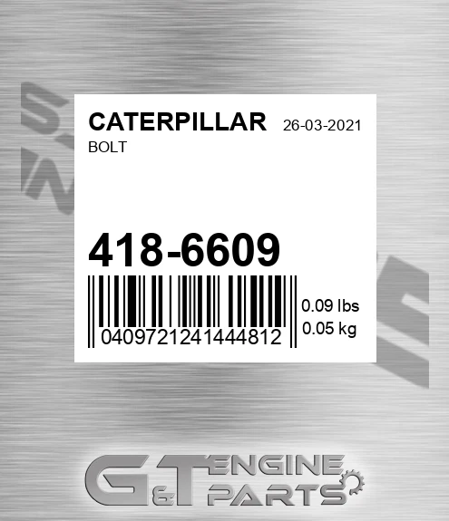 418-6609 Bolt