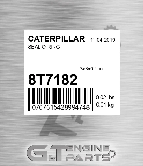 8T-7182 Seal O-ring for CATERPILLAR