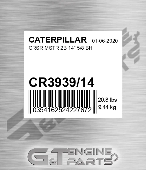 CR3939/14 Grsr Mstr 2b 14" 5/8 Bh for CATERPILLAR