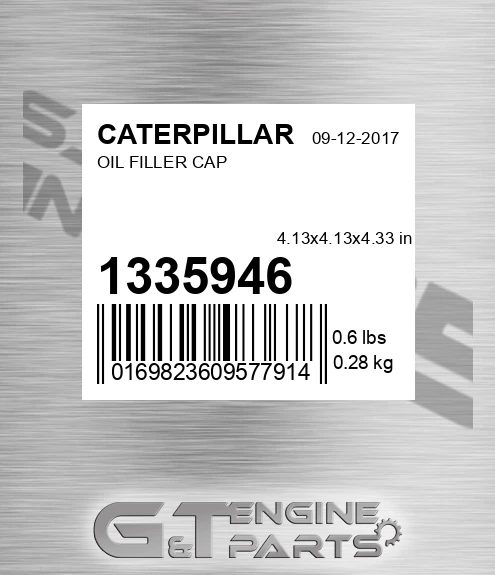 133-5946 Oil Filler Cap for CATERPILLAR