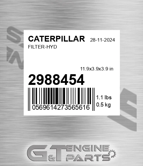 2988454 Filter-hyd for CATERPILLAR