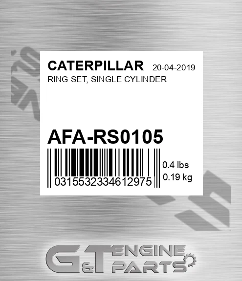 AFA-RS0105 Ring Set, Single Cylinder