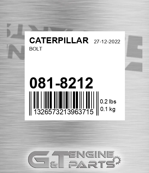081-8212 Bolt