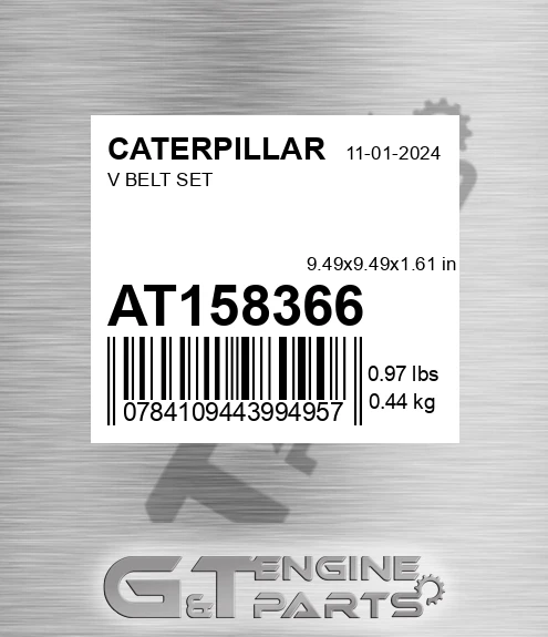 AT158366 V Belt Set