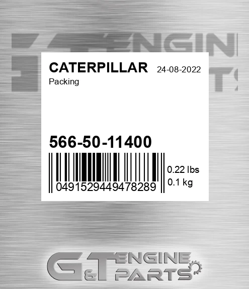 566-50-11400 Packing for CATERPILLAR