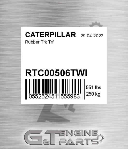 RTC00506TWI Rubber Trk Trf