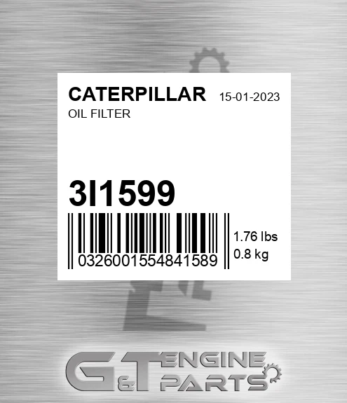 3I-1599 Oil Filter for CATERPILLAR