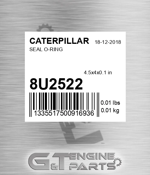 8U-2522 Seal O-ring