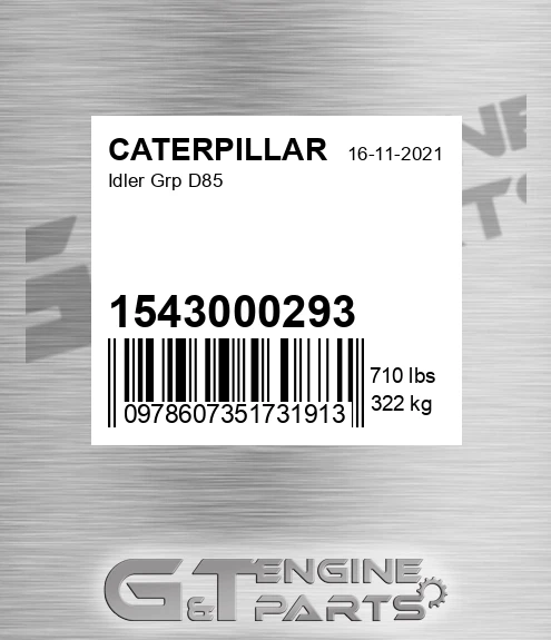 154-30-00293 Idler Grp D85 for CATERPILLAR