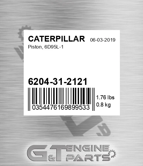 6204312121 Piston, 6d95l-1