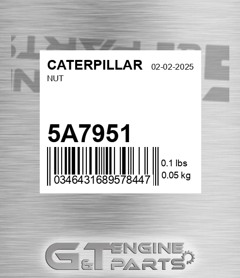 5A-7951 Nut for CATERPILLAR
