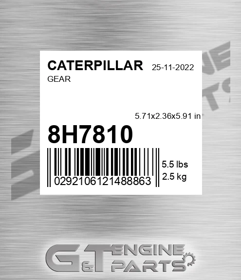8H7810 Gear 26t for CATERPILLAR