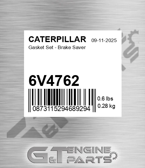 6V4762 Gasket Set - Brake Saver for CATERPILLAR