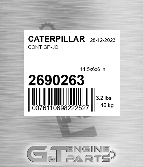 2690263 Cont Gp-jo for CATERPILLAR