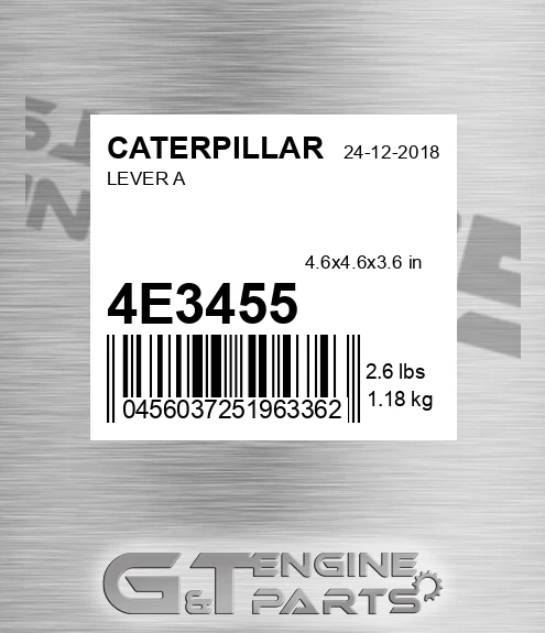 4E3455 CATERPILLAR Lever A