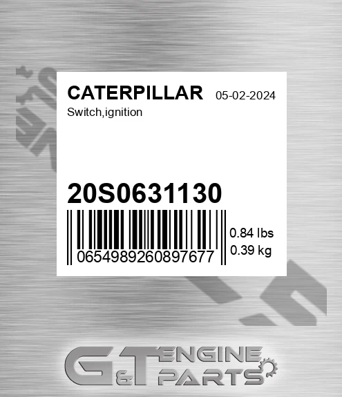 20S0631130 Switch,ignition for CATERPILLAR
