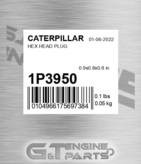 1P-3950 Hex Head Plug for CATERPILLAR