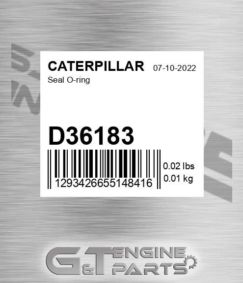 D36183 CATERPILLAR Seal O-ring
