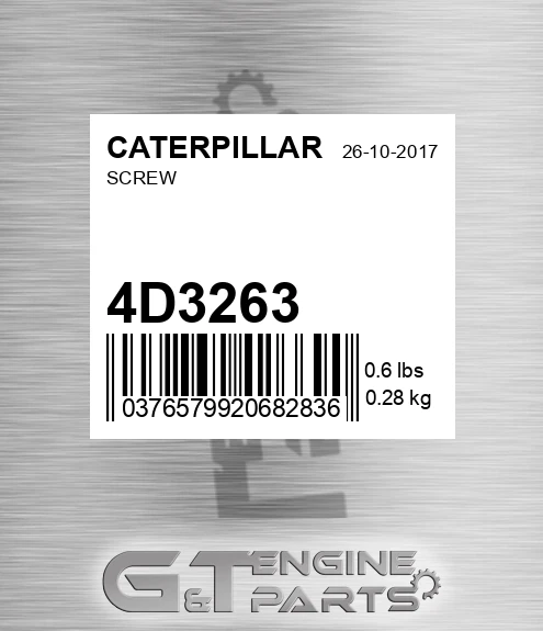 4D3263 Screw