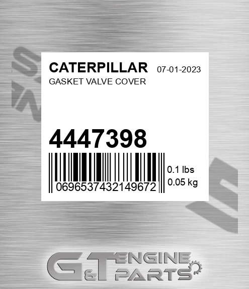 444-7398 Gasket Valve Cover for CATERPILLAR
