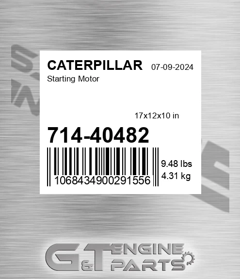 714-40482 Starting Motor