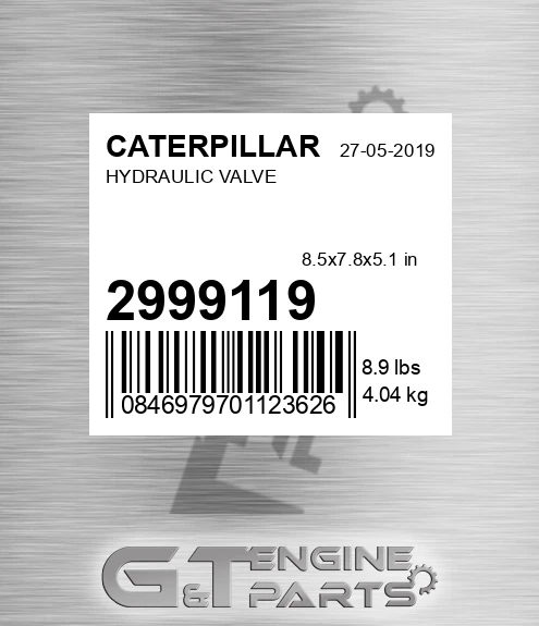 299-9119 Hydraulic Valve