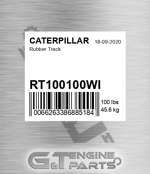 RT100100WI Rubber Track